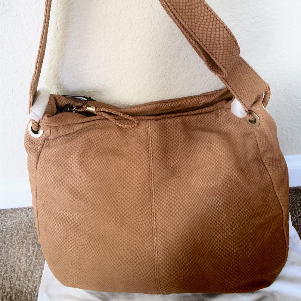 Banana Republic Animal Print Fabric Brown Purse - Picture 2 of 5